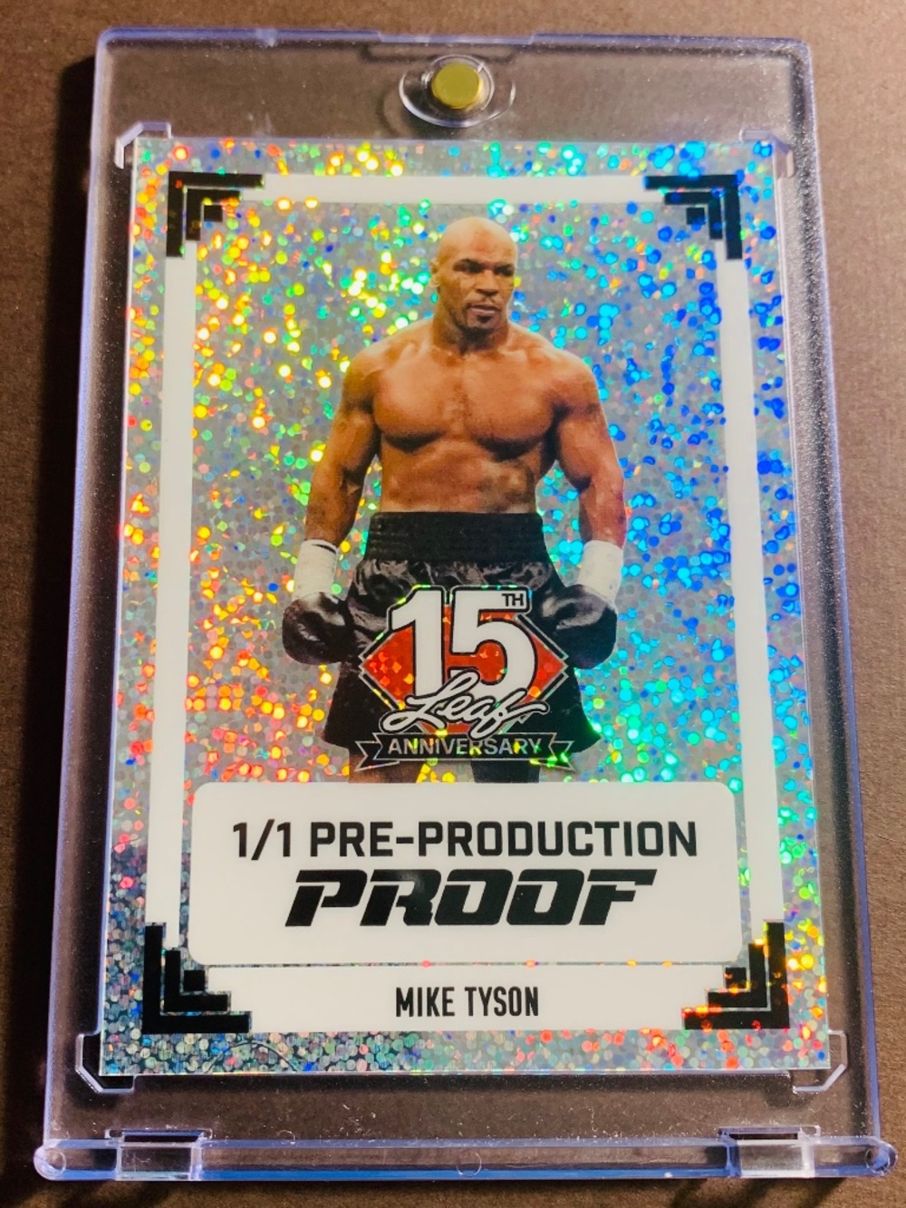 RARE 1/1 MIKE TYSON REFRACTOR BOXING CARD SSP - ONE OF ONE - 1 COPY MADE!!